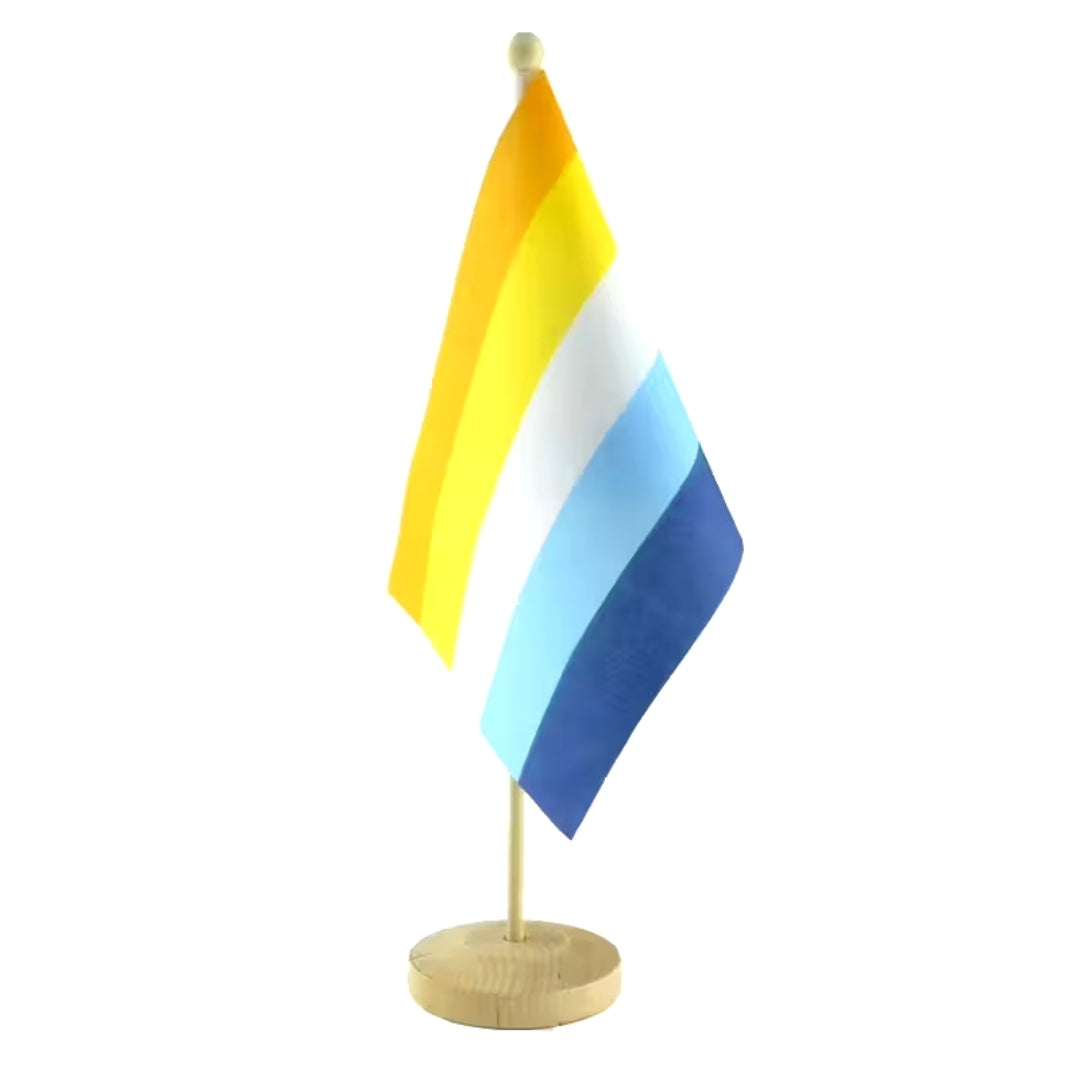 Flagga - AroAce (liten med fot)