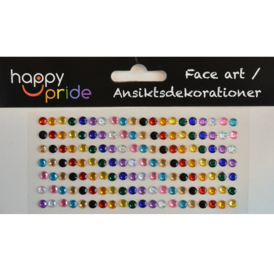 Ansiktsdekorationer - Stora rhinestones