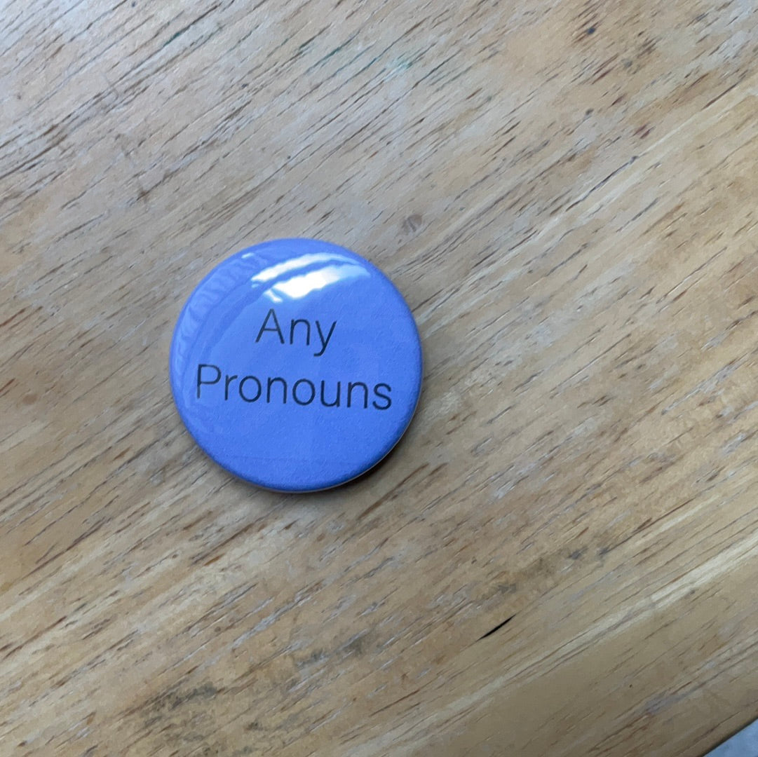 Pin - Any pronouns (pronomen)