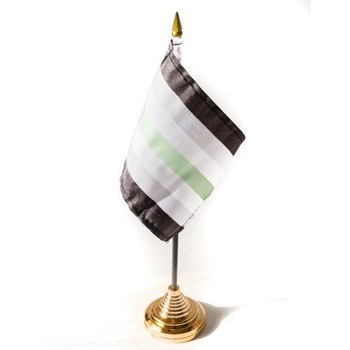 Flagga - Agender (liten på pinne)