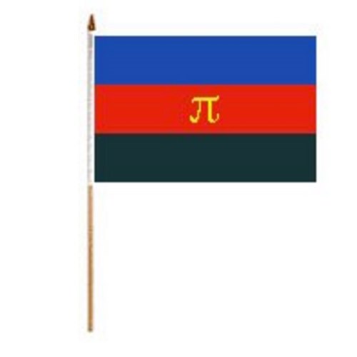 Flagga - Polyamorös (liten på pinne)