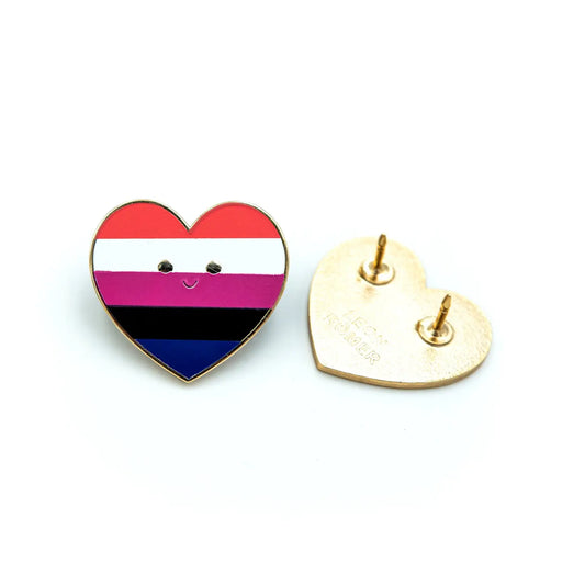 Pin - Genderfluid hjärta