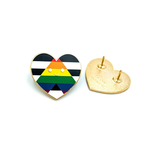 Pin - Straight Ally Pride hjärta
