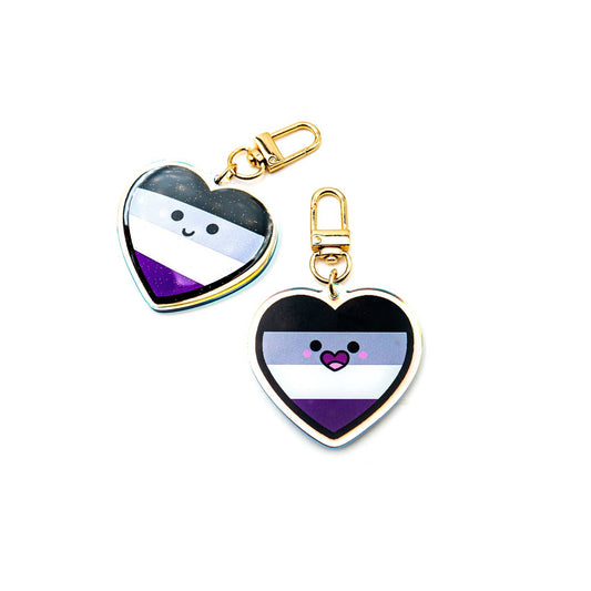 Nyckelring - Asexuell Hjärta