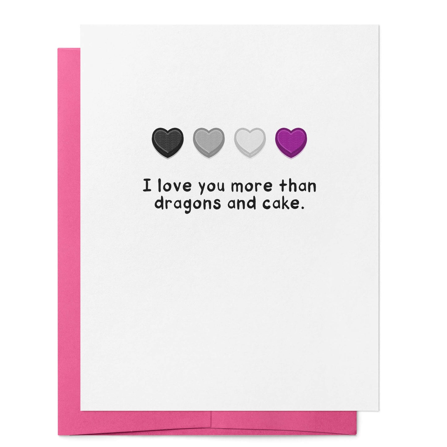 Card: I Love You More than Dragons and Cake