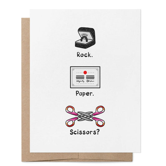 Card: Rock Paper Scissors Wedding