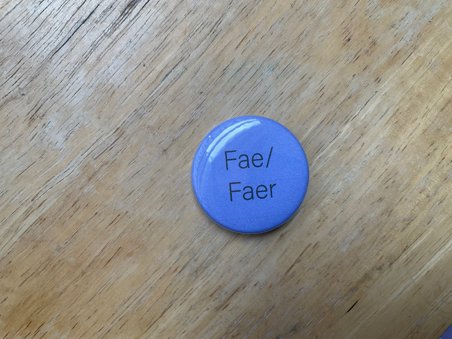 Pronoun pin fae/faer