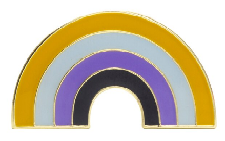 Nonbinary Rainbow Pin - Rainbowshop