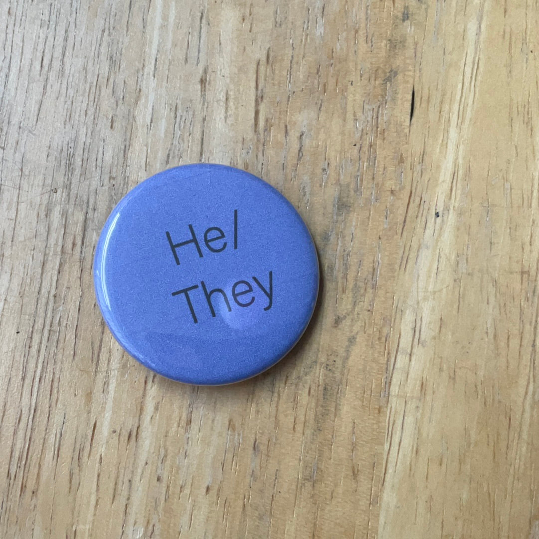 Pronoun pin he/him