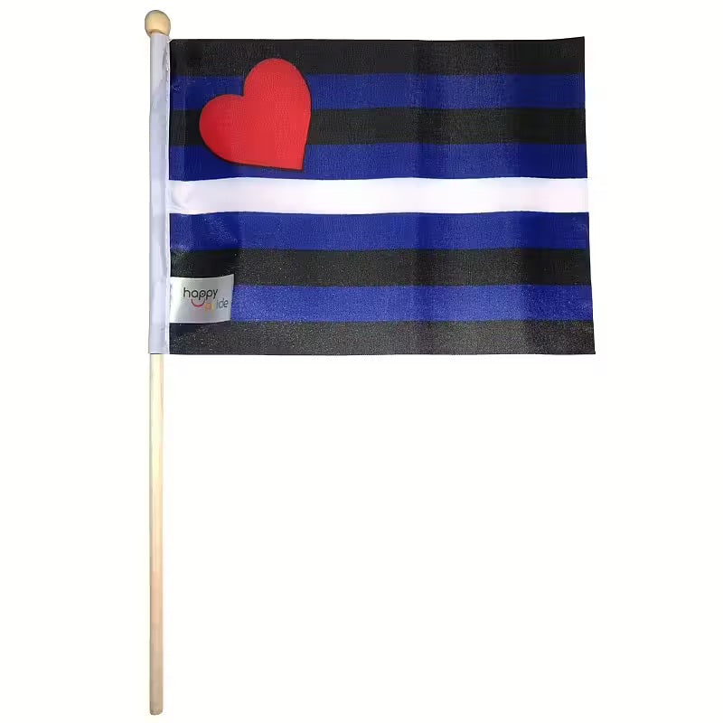 Flagga - Läder (liten på pinne)