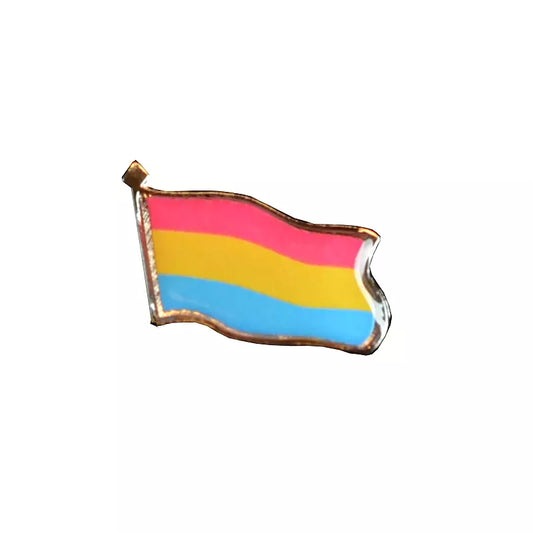 Pin; pansexuell flagga - Happy Pride