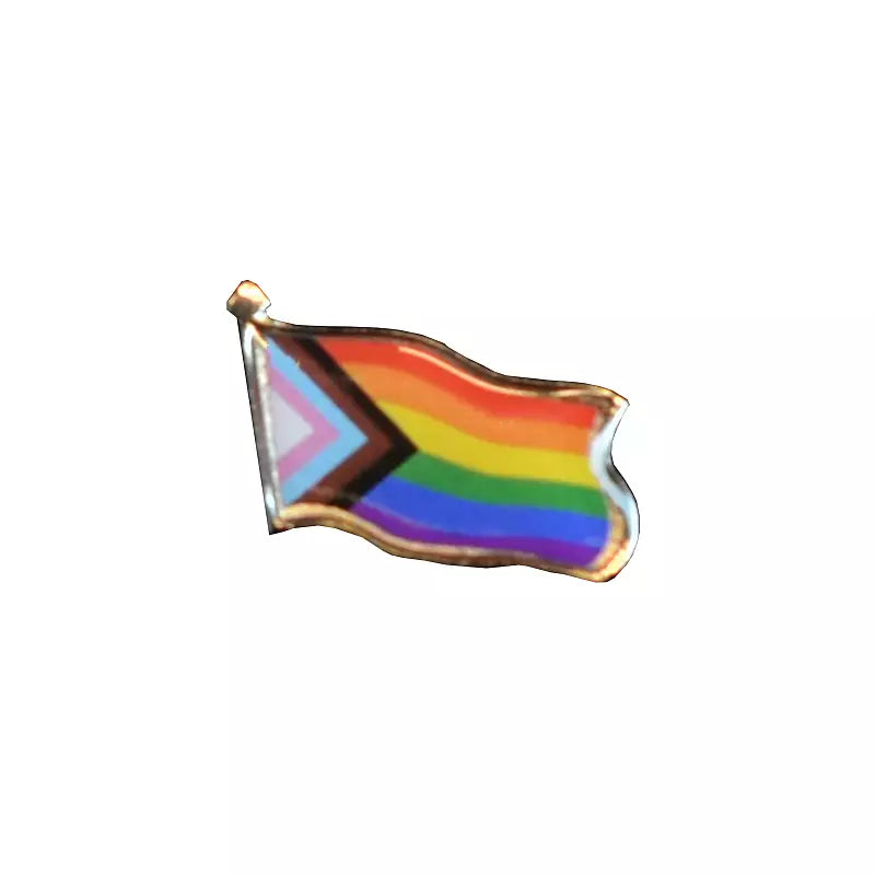 Pin; Progress Pride flagg-pins - Happy Pride