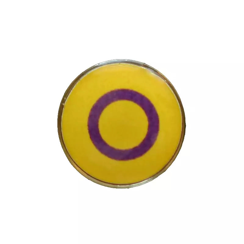 Rund pin; Intersex - Happy Pride