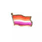 Pin; lesbisk solnedgång flagga/ lesbian sunset - Happy Pride