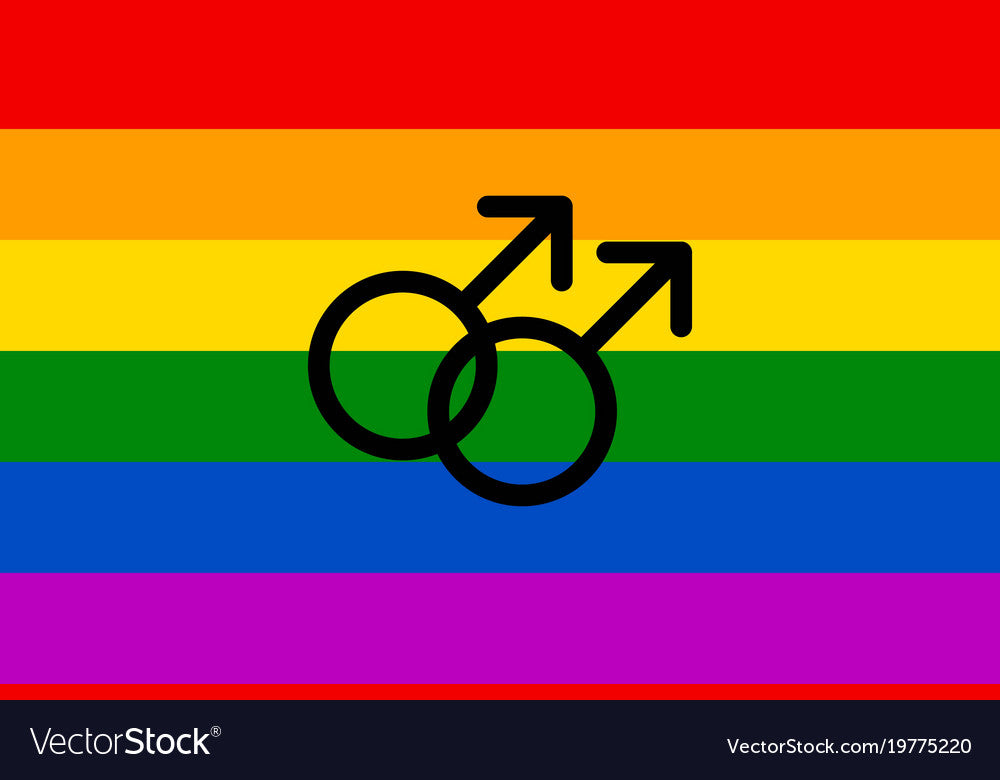 Rainbow mens flag 150x90 cm