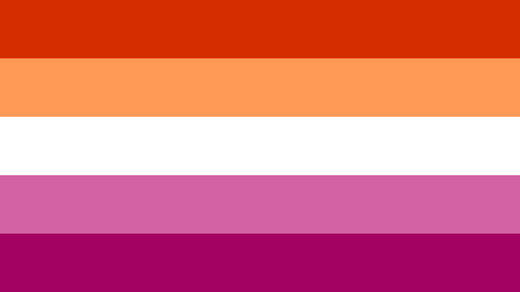 Lesbian / Sapphic Flag (Sunset stripes) 150x90